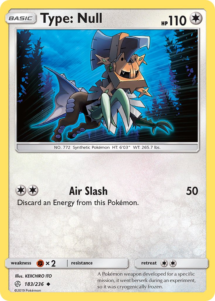 Cosmic Eclipse Type: Null [Reverse Holo] Pokémon card